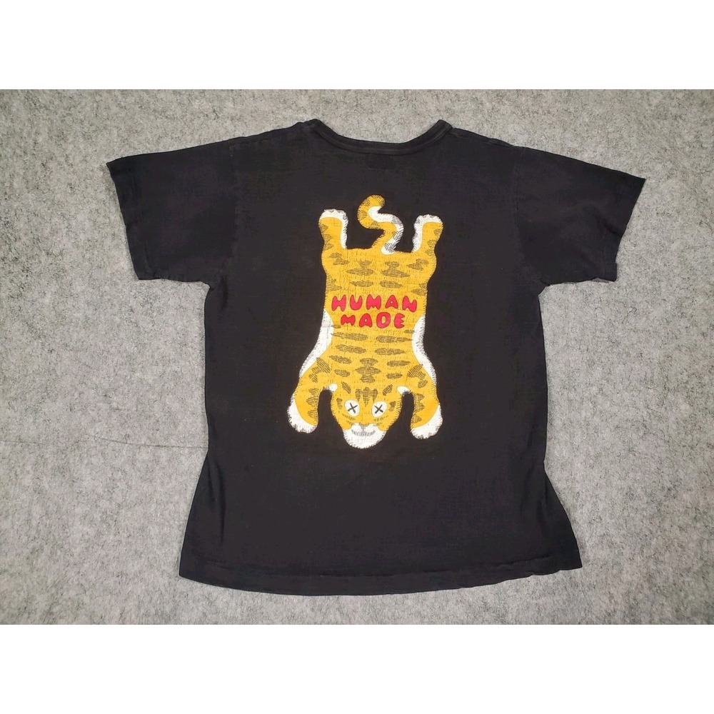 HUMAN MADE Tiger Graphic Short Sleeve Tee Mens Size Small Single Stich Japan